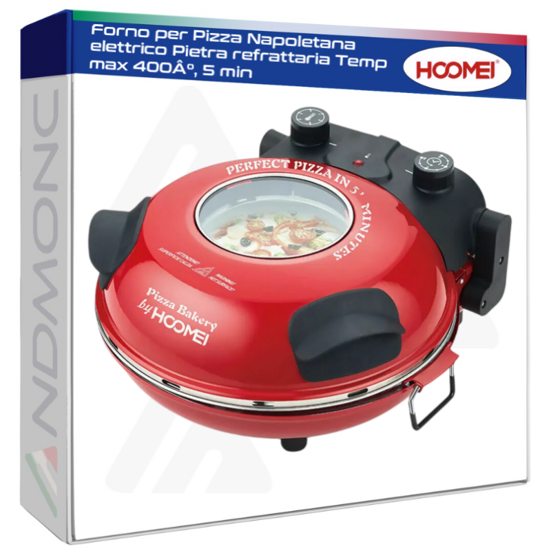 HOOMEI Forno Pizza Maker HM-5375 1200W Pietra...