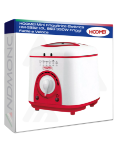 HOOMEI Mini Friggitrice Elettrica HM-5332 1.0L 850-950W...
