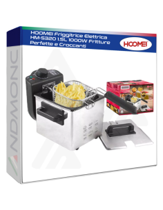 HOOMEI Friggitrice Elettrica HM-5320 1.5L 1000W Fritture...
