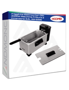 Friggitrice Elettrica Con Olio 2000W Macchina Frittura a...