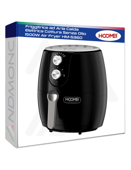 Friggitrice ad Aria Calda Elettrica Cottura Senza Olio 1500W Air Fryer HM-5360