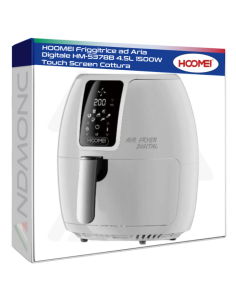 HOOMEI Friggitrice ad Aria Digitale HM-5378B 4.5L 1500W...