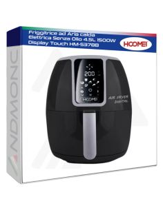 Friggitrice ad Aria calda Elettrica Senza Olio 4.5L 1500W...