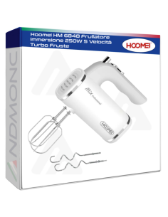 Hoomei HM 6848 Frullatore Immersione 250W 5 Velocità...