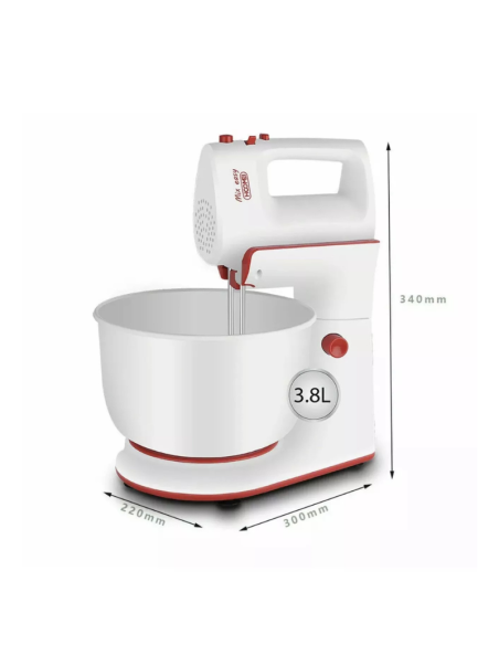 Hoomei HM 6838 Impastatrice 500W Ciotola 3 8L 5 Velocità
