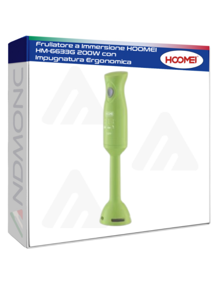 Frullatore a Immersione HOOMEI HM-6633G 200W con Impugnatura Ergonomica
