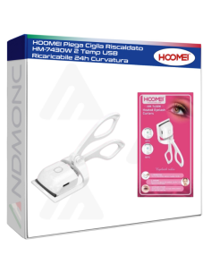 HOOMEI Piega Ciglia Riscaldato HM-7430W 2 Temp USB...