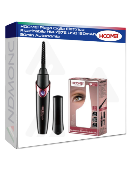 HOOMEI Piega Ciglia Elettrico Ricaricabile HM-7376 USB 180mAh 30min Autonomia