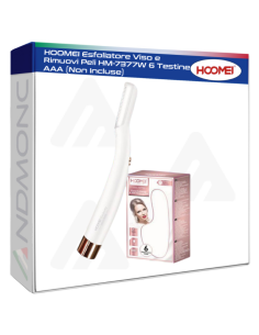 HOOMEI Esfoliatore Viso e Rimuovi Peli HM-7377W 6 Testine...
