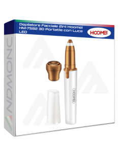 Depilatore Facciale 2in1 Hoomei HM-7582 3D Portatile con...