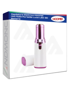 Depilatore Elettrico Hoomei HM-7533 Portatile Luce LED 3D...