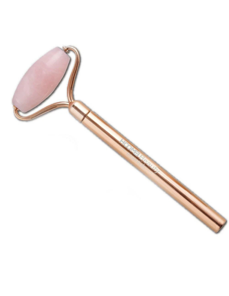 Roller Massaggiatore Viso 3in1 Hoomei HM-7318 Quarzo Rosa Anti-Stress