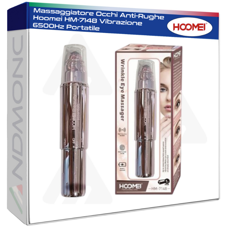 Massaggiatore Occhi Anti-Rughe Hoomei HM-7148 Vibrazione 6500Hz Portatile