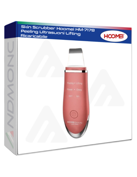 Skin Scrubber Hoomei HM-7178 Peeling Ultrasuoni Lifting Ricaricabile