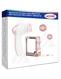 Spazzola Pulizia Viso Elettrica 4in1 Hoomei HM-7520Y...