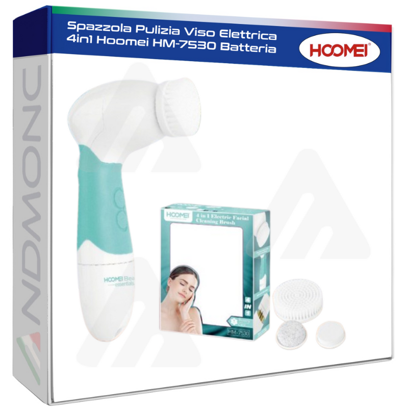 Spazzola Pulizia Viso Elettrica 4in1 Hoomei HM-7530 Batteria
