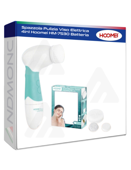 Spazzola Pulizia Viso Elettrica 4in1 Hoomei HM-7530 Batteria