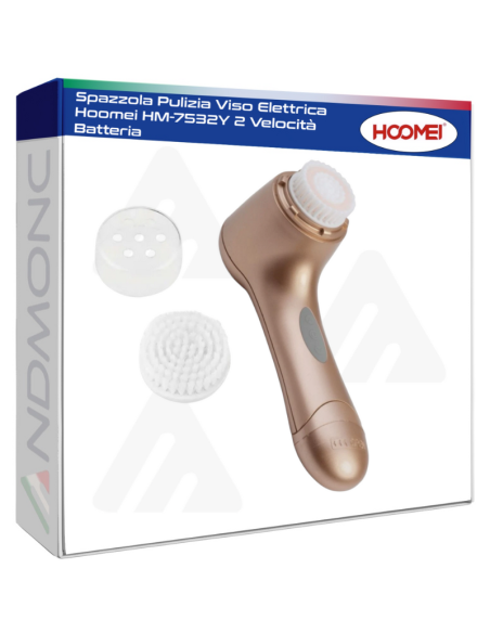 Spazzola Pulizia Viso Elettrica Hoomei HM-7532Y 2 Velocità Batteria