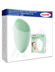 Spazzola Pulizia Viso Elettrica Hoomei HM-7335G Silicone...