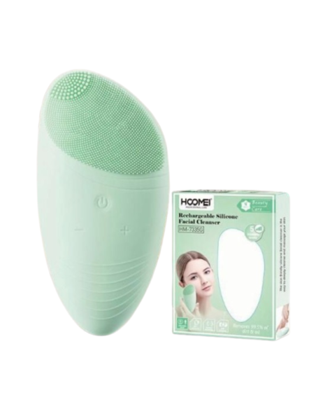 Spazzola Pulizia Viso Elettrica Hoomei HM-7335G Silicone Ricaricabile USB