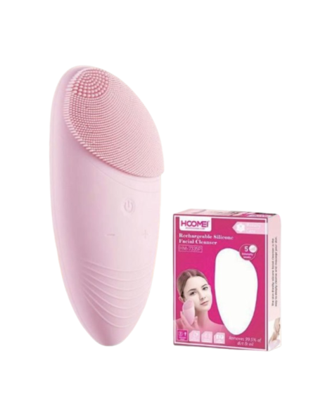 Spazzola Massaggiante in Silicone per la Pulizia del Viso Pelle Facciale HM-7335