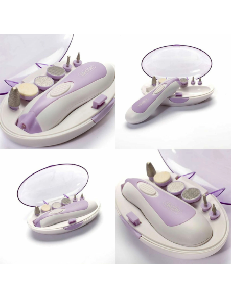 Set Manicure e Pedicure Elettrico Hoomei HM-7540 Batteria 2xAA