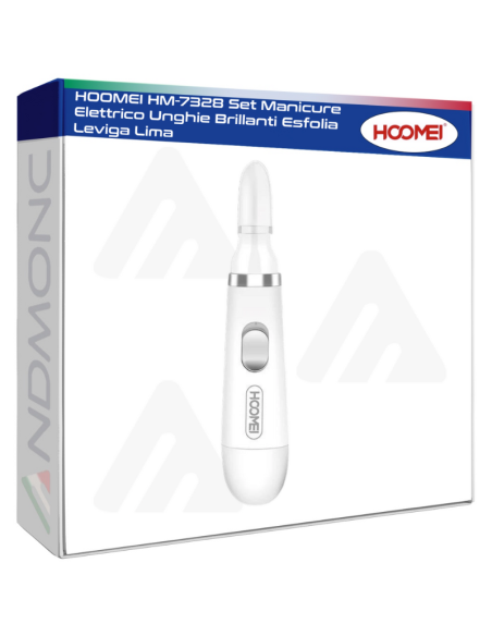 HOOMEI HM-7328 Set Manicure Elettrico Unghie Brillanti Esfolia Leviga Lima