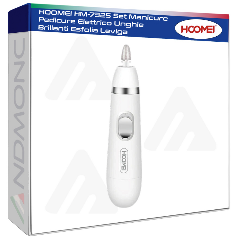 HOOMEI HM-7325 Set Manicure Pedicure Elettrico Unghie Brillanti Esfolia Leviga