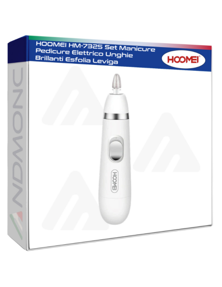 HOOMEI HM-7325 Set Manicure Pedicure Elettrico Unghie Brillanti Esfolia Leviga