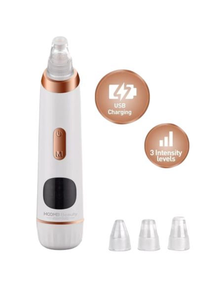 HOOMEI HM-7145 Aspiratore Punti Neri USB 3 Livelli LCD 4 Testine Lavabile