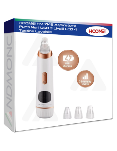 HOOMEI HM-7145 Aspiratore Punti Neri USB 3 Livelli LCD 4...