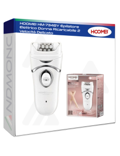 HOOMEI HM-7348Y Epilatore Elettrico Donna Ricaricabile 2...