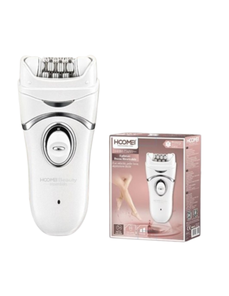 HOOMEI HM-7348Y Epilatore Elettrico Donna Ricaricabile 2 Velocità Delicato