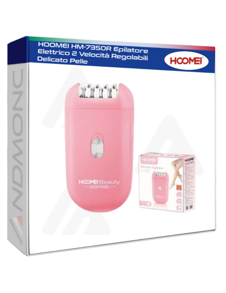 HOOMEI HM-7350R Epilatore Elettrico 2 Velocità Regolabili Delicato Pelle