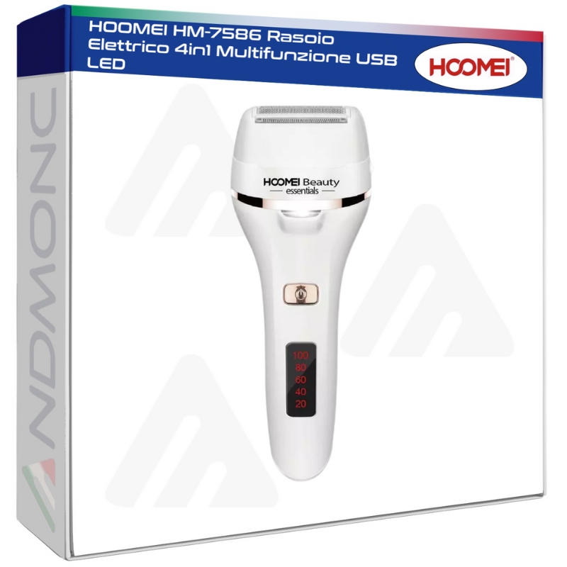 HOOMEI HM-7586 Rasoio Elettrico 4in1...