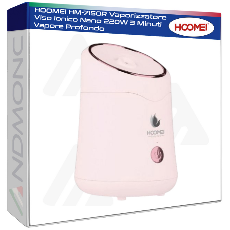 HOOMEI HM-7150R Vaporizzatore Viso Ionico Nano...