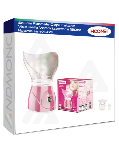 Sauna Facciale Depuratore Viso Pelle Vaporizzatore 130W Hoomei Hm-7565