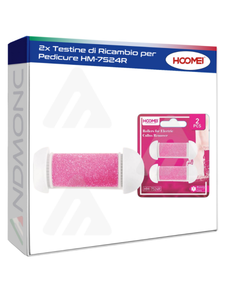 2x Testine di Ricambio per Pedicure HM-7524R