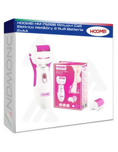 HOOMEI HM-7528R Rimuovi Calli Elettrico Wet&Dry 2 Rulli...