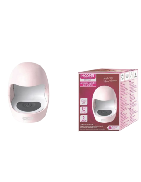 HOOMEI HM-7062R Lampada UV LED Unghie 6W 2 Timer 3 LED Portatile USB