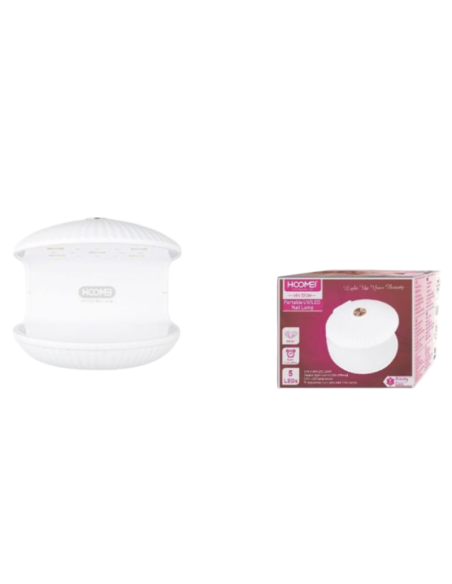 HOOMEI HM-7072W Lampada UV LED Unghie 18W 2 Timer 5 LED Portatile USB