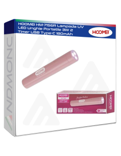 HOOMEI HM-7156R Lampada UV LED Unghie Portatile 3W 2...