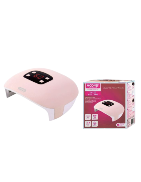 HOOMEI HM-7085R Lampada UV LED Unghie 60W Display LED 3 Timer USB 500mAh