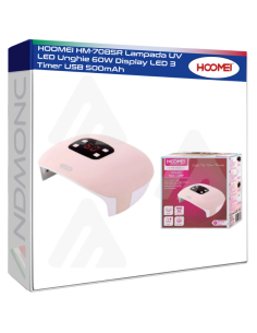 HOOMEI HM-7085R Lampada UV LED Unghie 60W Display LED 3...