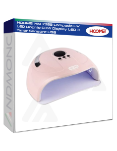 HOOMEI HM-7383 Lampada UV LED Unghie 68W Display LED 3...