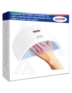 HOOMEI HM-7340 Lampada UV LED Unghie 24W Regolabile IPX7...