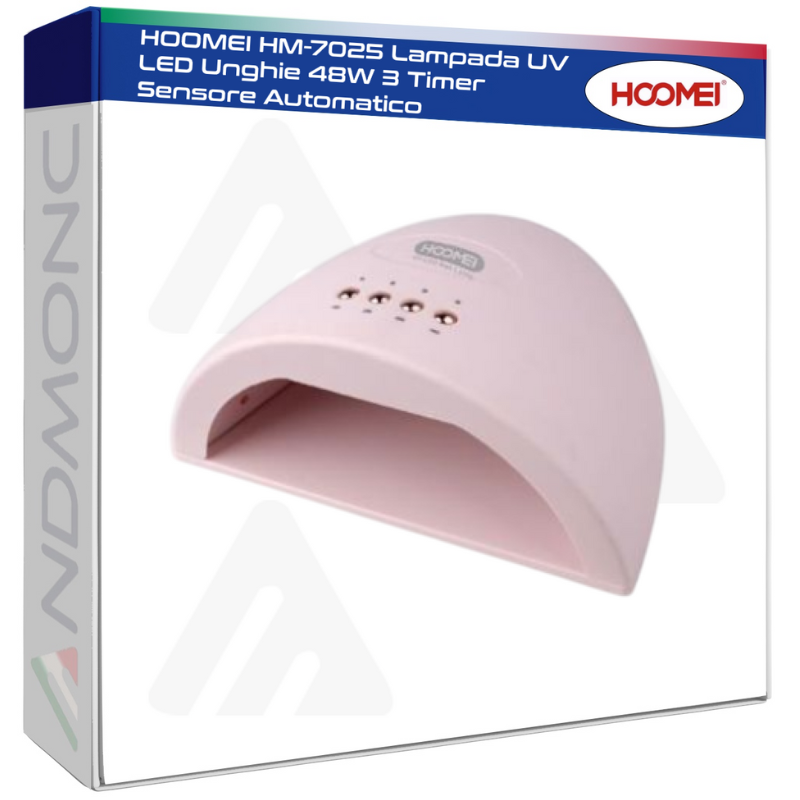 HOOMEI HM-7025 Lampada UV LED Unghie 48W 3 Timer Sensore Automatico