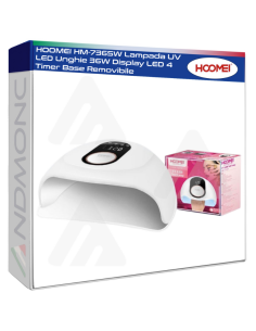 HOOMEI HM-7365W Lampada UV LED Unghie 36W Display LED 4...