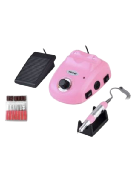 HOOMEI HM-7165T Fresa Unghie Elettrica 65W 30000 RPM Pedale 6 Punte 6 Bande