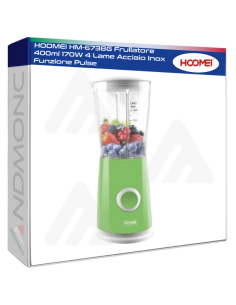 HOOMEI HM-6738G Frullatore 400ml 170W 4 Lame Acciaio Inox...